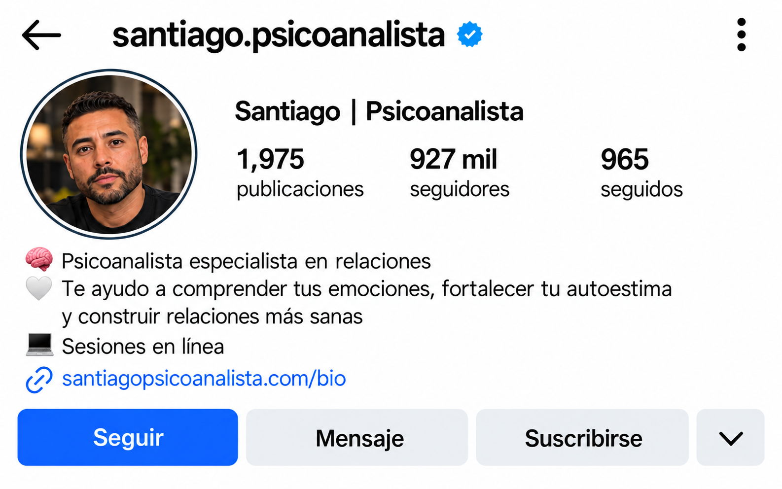Perfil de Santiago